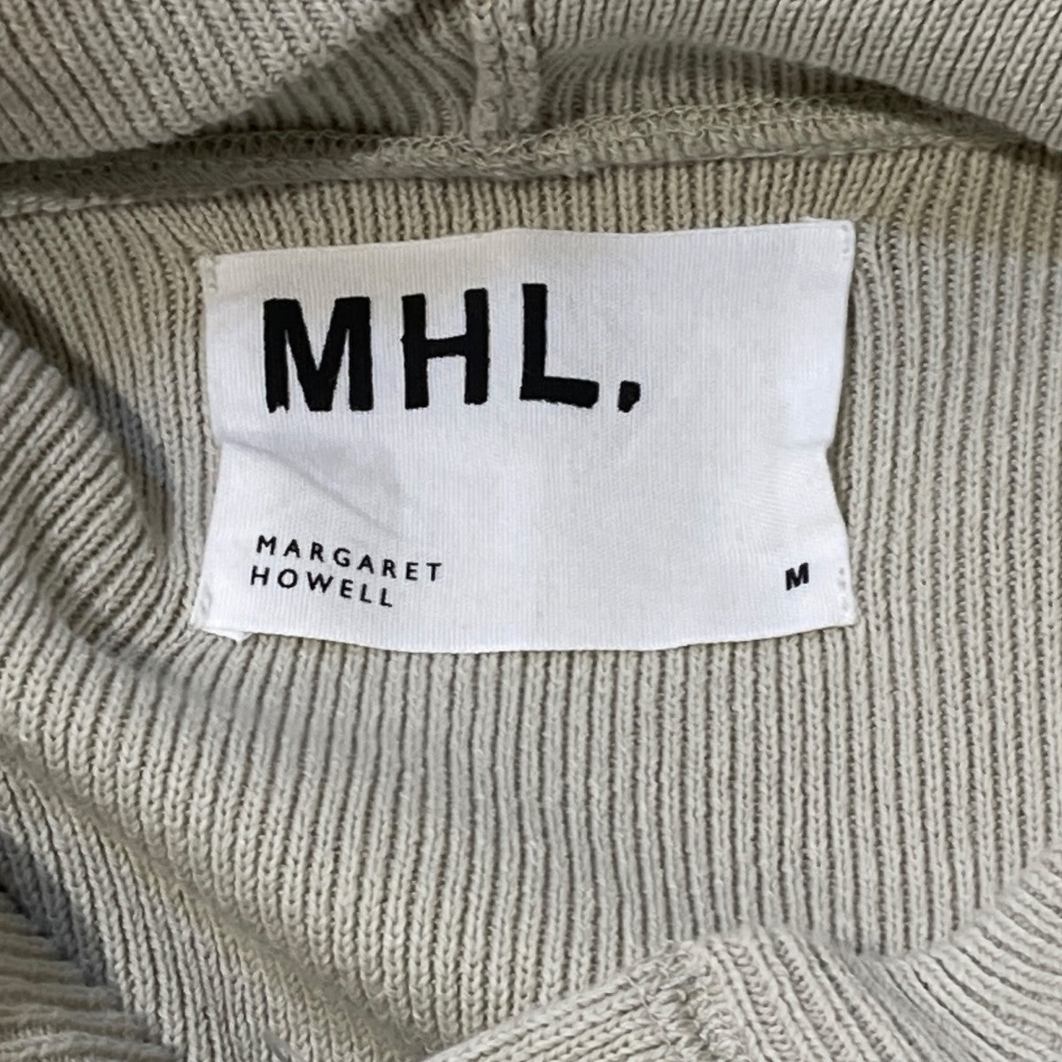 MHL 25AWVINTAGE DRY COTTON KNITWEARパーカー596-6160201 古着・中古-4枚目のアイテム画像