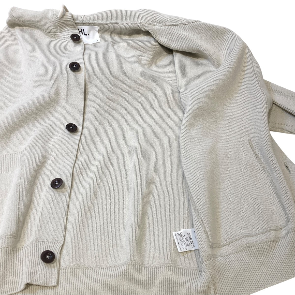 MHL 25AWVINTAGE DRY COTTON KNITWEARパーカー596-6160201 古着・中古-7枚目のアイテム画像
