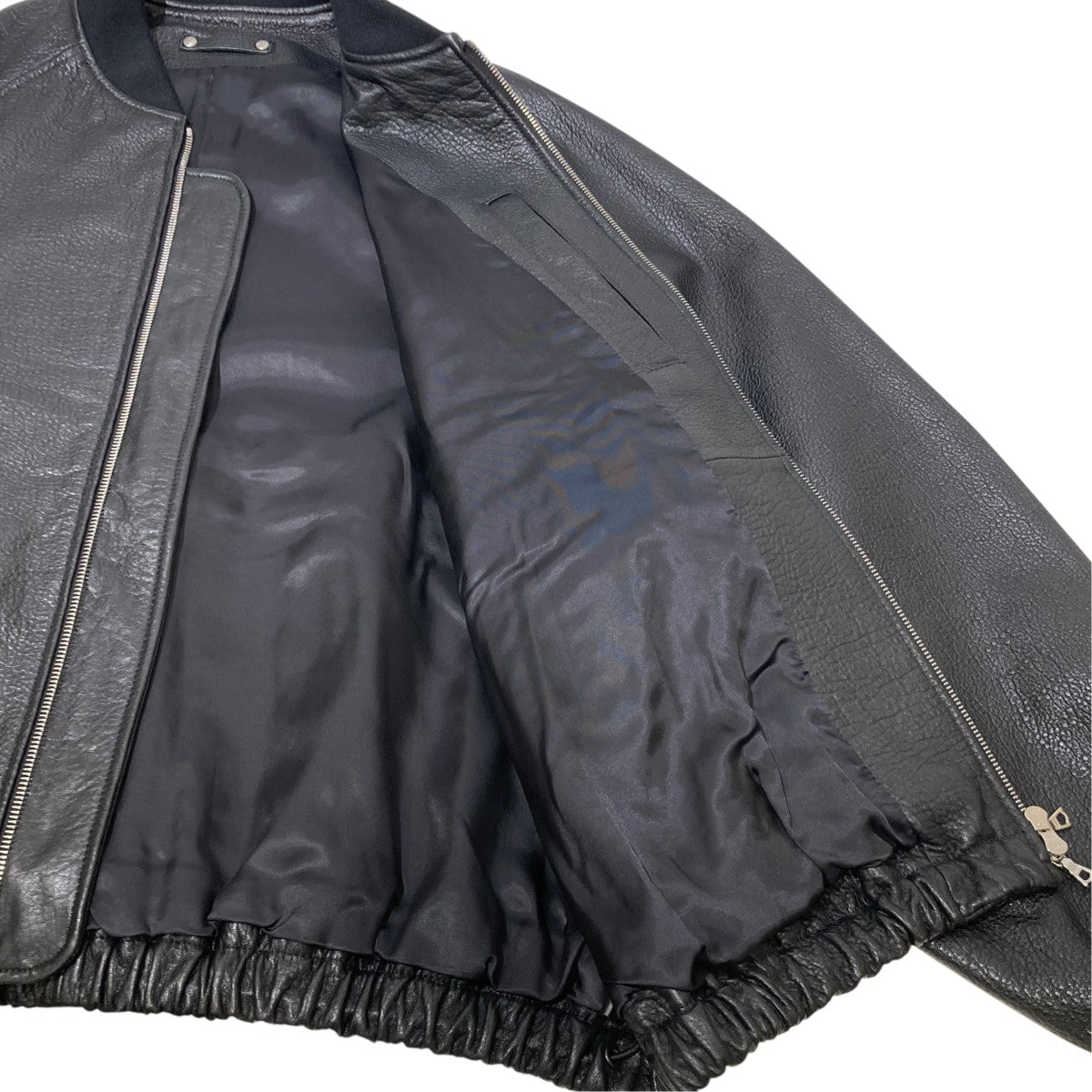 SHRUNK LEATHER ZIP SHORT JACKETレザージャケットST.1062