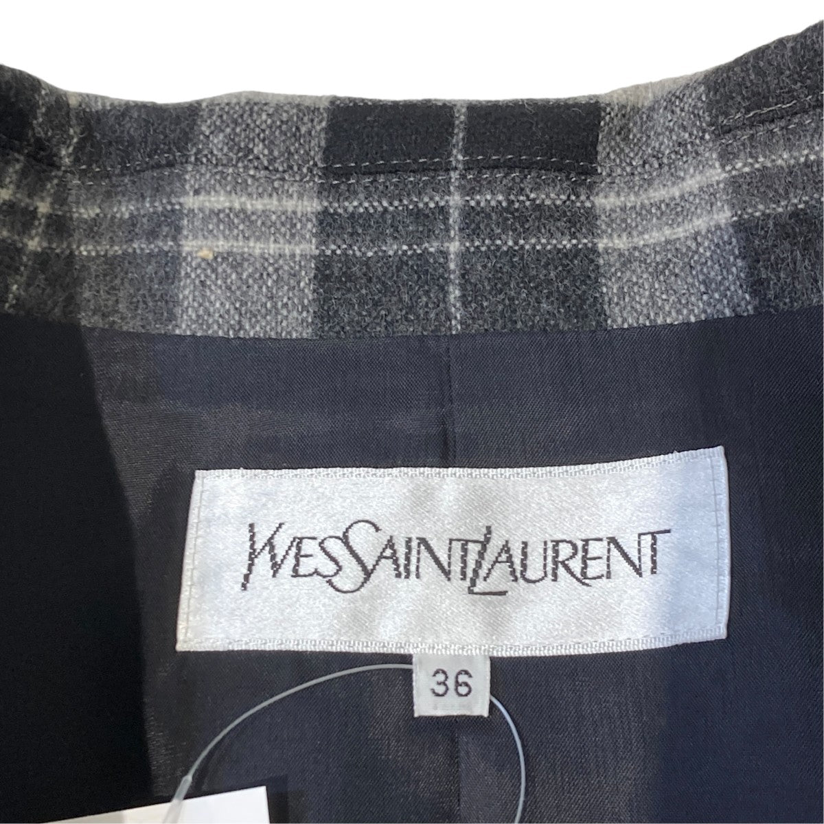 Yves Saint Laurent ジレセットジャケットHZF65-809 9A3 古着・中古-4枚目のアイテム画像