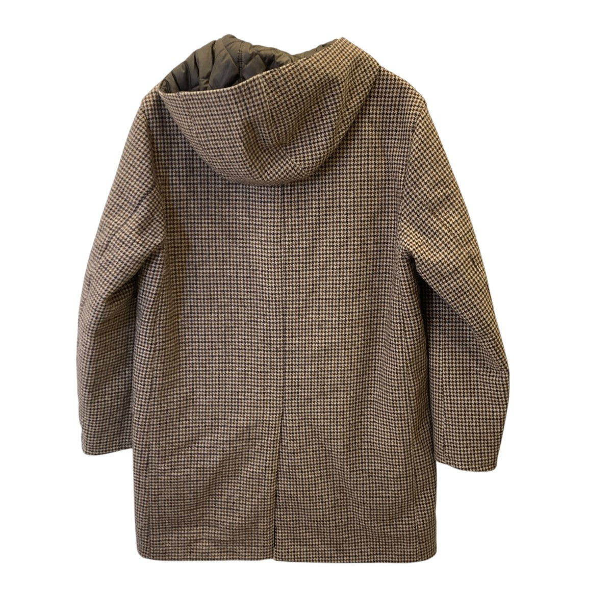 リバーシブルフーデットコート千鳥格子リバーシブルコートH1C76-872-55