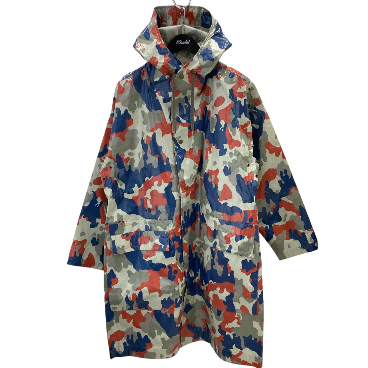 ISABEL MARANT OSCARカモフラフーデッドコート 古着・中古-1枚目のアイテム画像