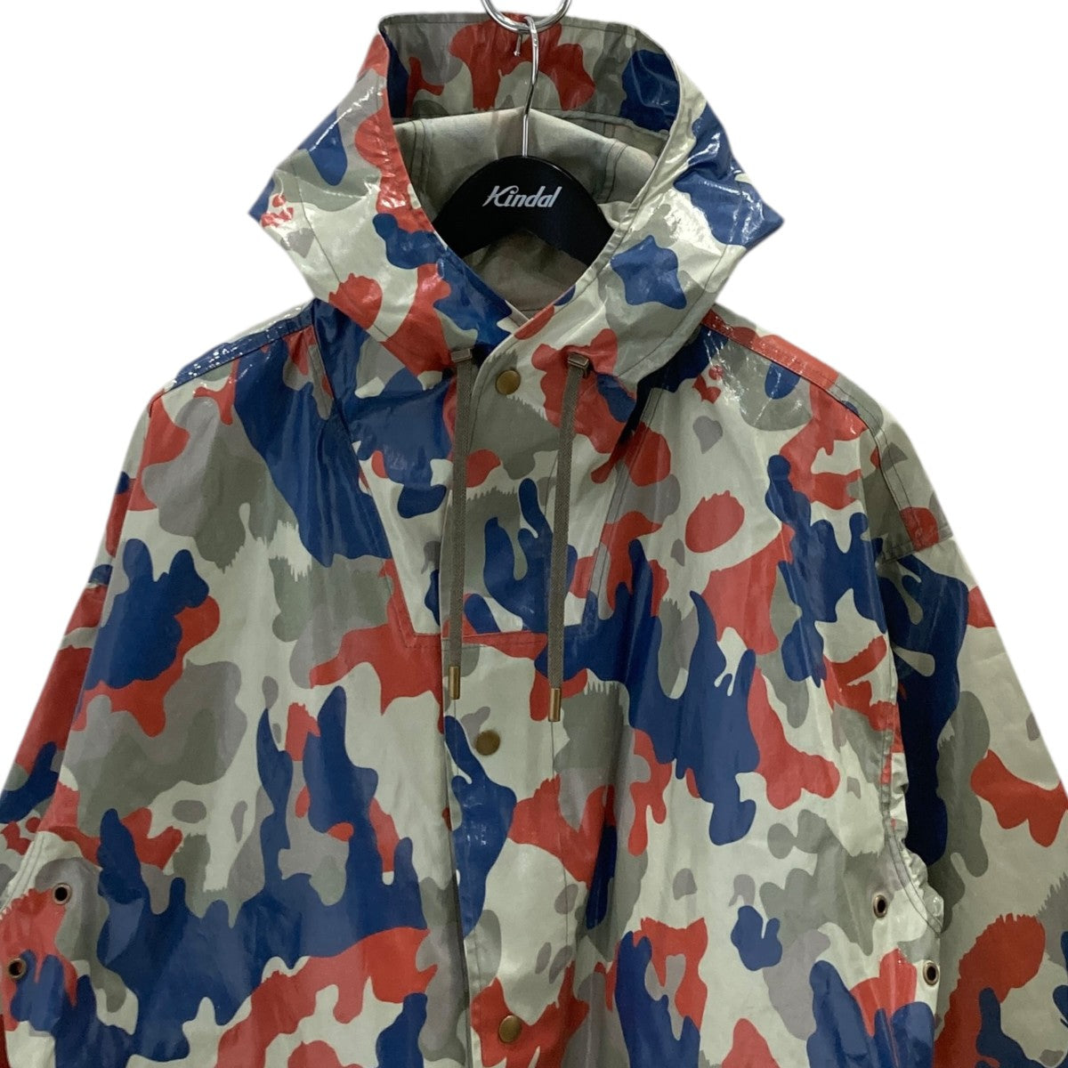 ISABEL MARANT OSCARカモフラフーデッドコート 古着・中古-2枚目のアイテム画像