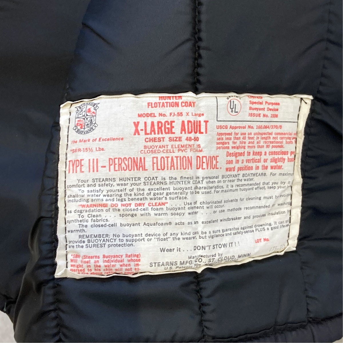Eddie Bauer 黒タグ HUNTER FLOTATION COATコート475-025 古着・中古-8枚目のアイテム画像