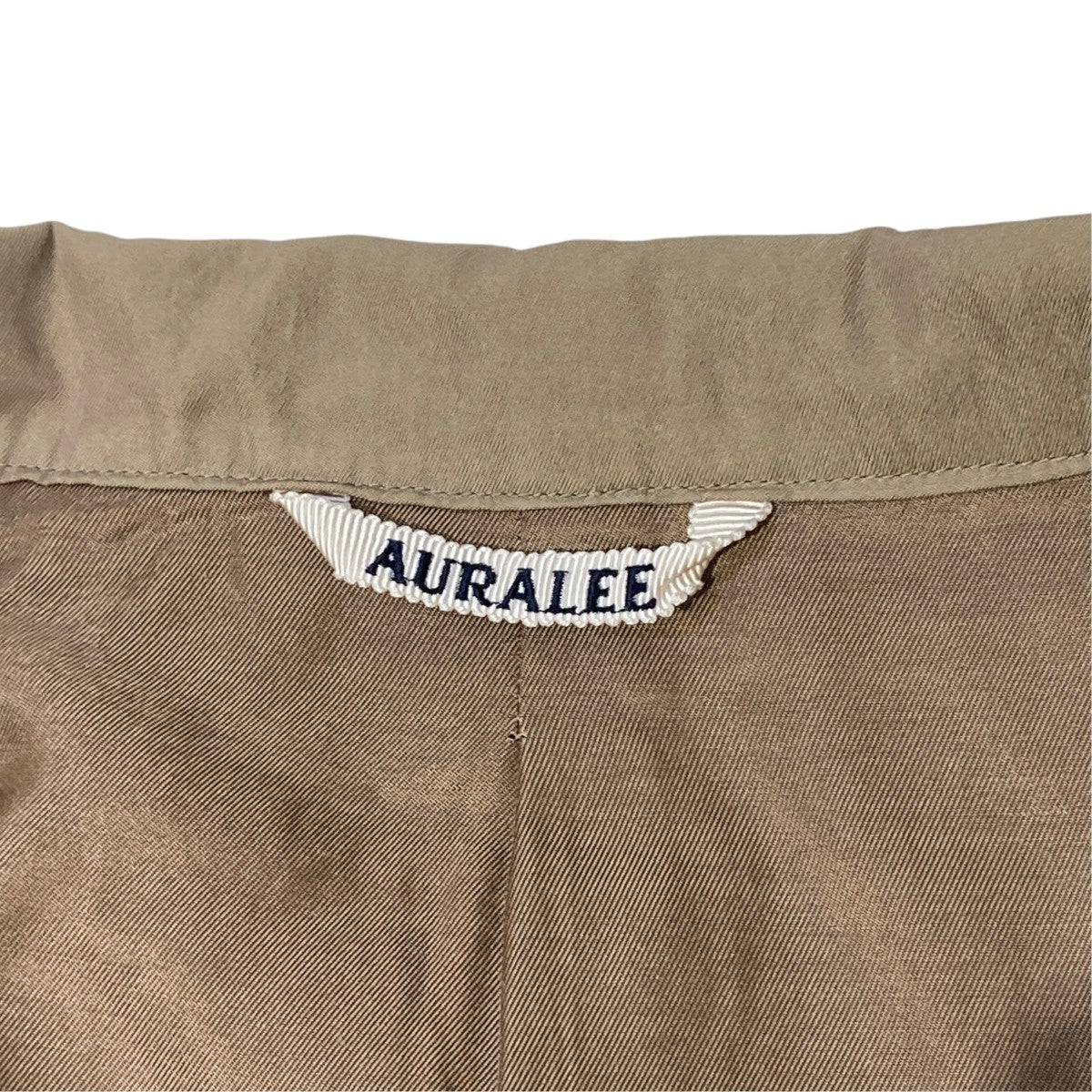 AURALEE WASHED FINX CUPRO TWILL LONG COATロングコートA20AC01FC 古着・中古-4枚目のアイテム画像