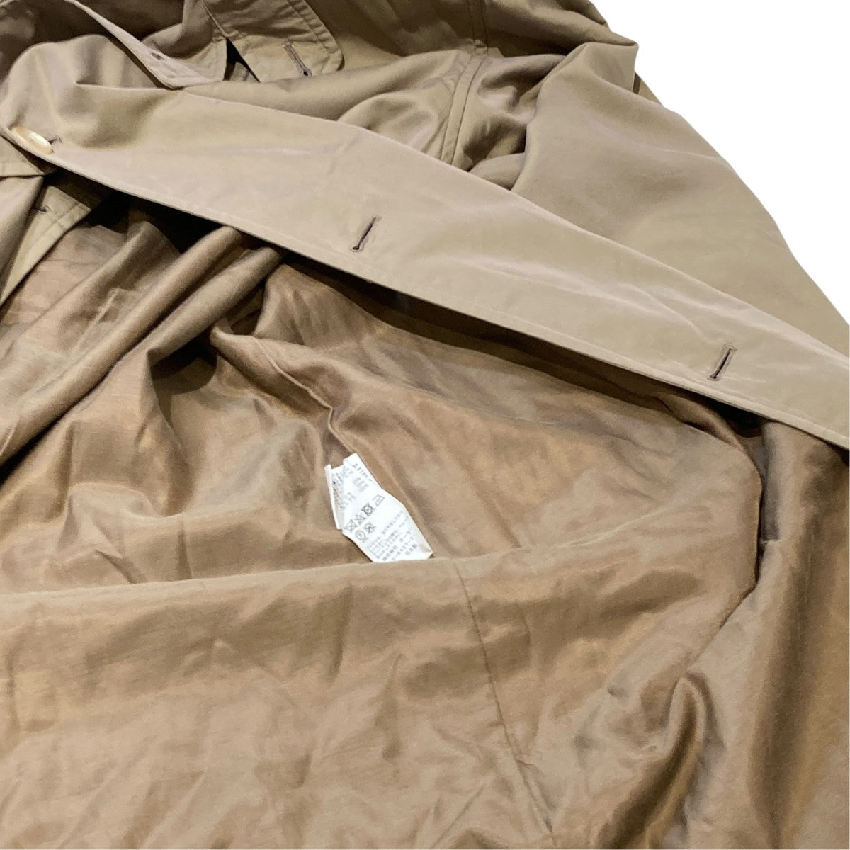 AURALEE WASHED FINX CUPRO TWILL LONG COATロングコートA20AC01FC 古着・中古-8枚目のアイテム画像