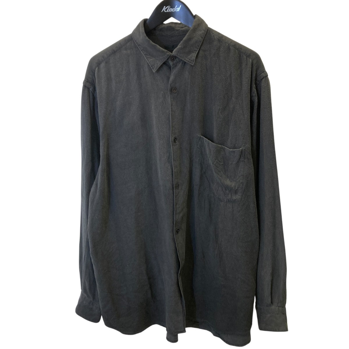 シルクネルシャツ FADE NAVY長袖シャツU03-02006