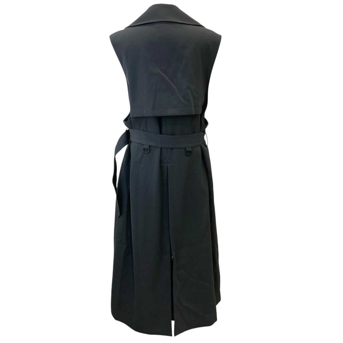 HEAVY WOOL GABARDINE SLEEVELESS LONGCOATコートS071309