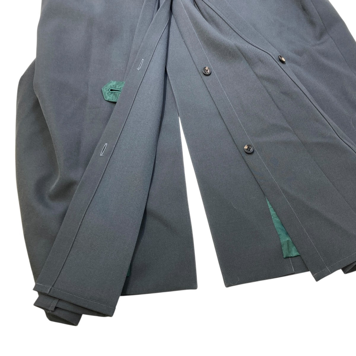 HEAVY WOOL GABARDINE SLEEVELESS LONGCOATコートS071309