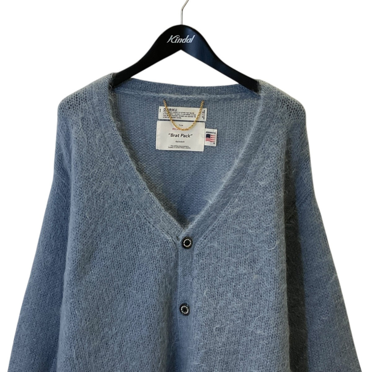 DAIRIKU Molly Mohair Knit Cardiganカーディガン21AW K-4 古着・中古-2枚目のアイテム画像