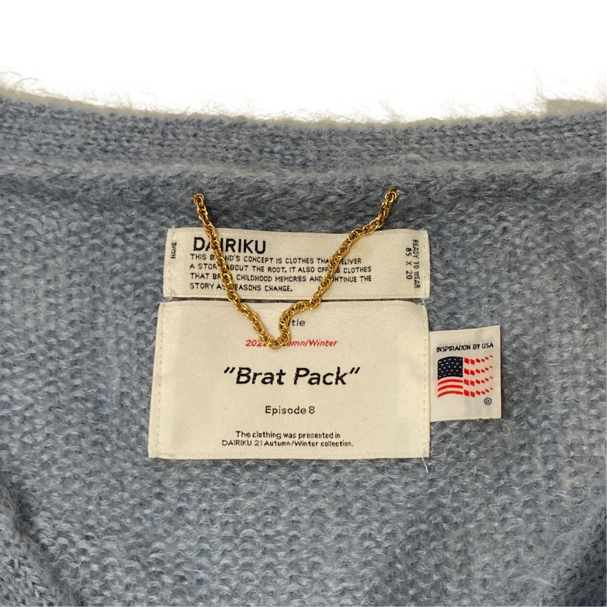 DAIRIKU Molly Mohair Knit Cardiganカーディガン21AW K-4 古着・中古-4枚目のアイテム画像