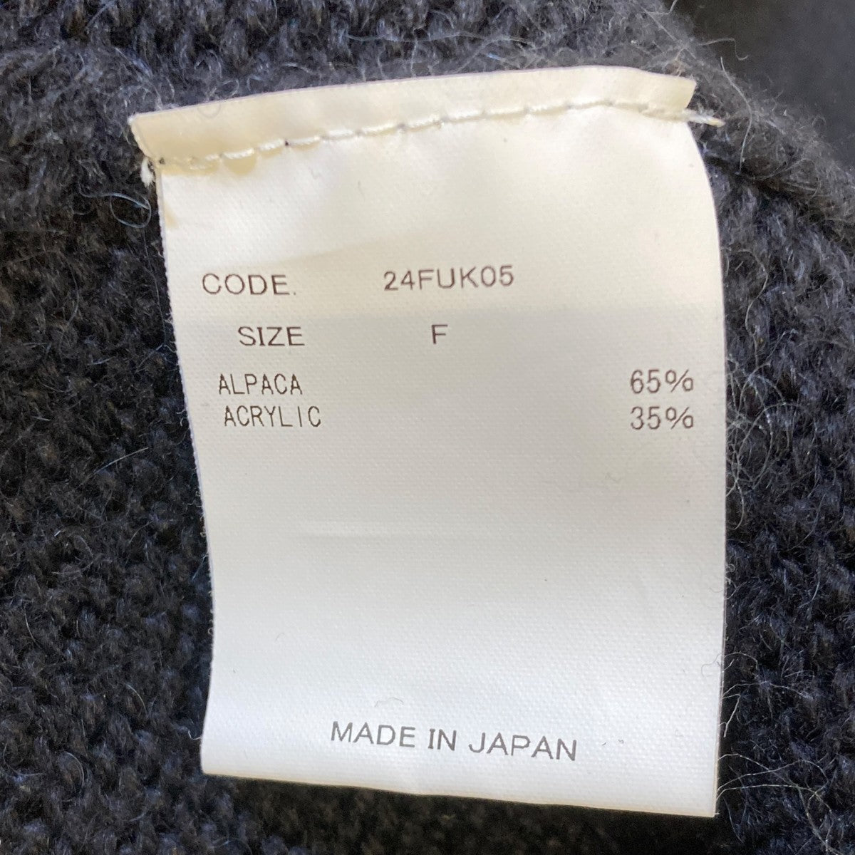 24AWVネックニット24FUK05