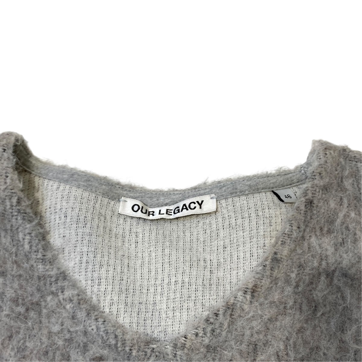 OUR LEGACY 21AWDOUBLE LOCK SWEATVネックニットM4216RGA 古着・中古-4枚目のアイテム画像