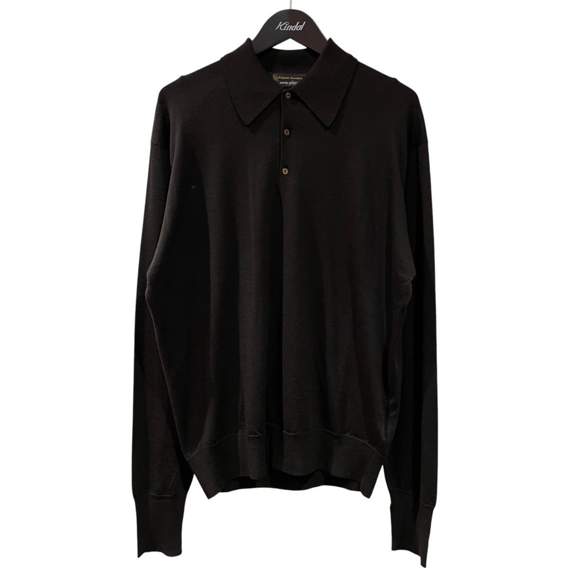 JOHN SMEDLEY ×Kaptain Sunshineニットポロシャツ 古着・中古-1枚目のアイテム画像