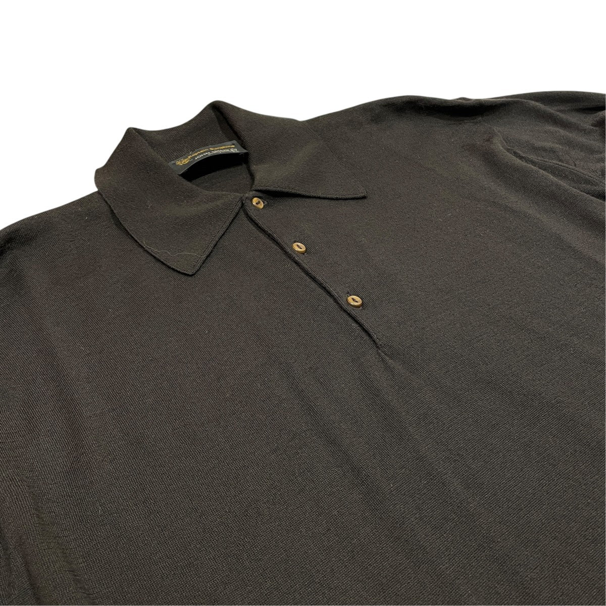 JOHN SMEDLEY ×Kaptain Sunshineニットポロシャツ 古着・中古-3枚目のアイテム画像