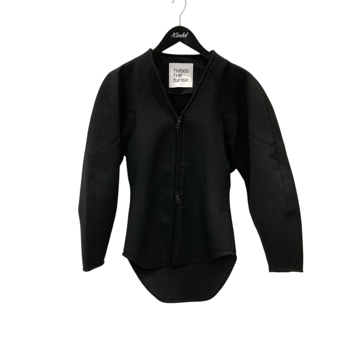 THINGS THAT MATTER DOUBLE KNIT V-NECK JACKETジャケット0585TM0487P 古着・中古-1枚目のアイテム画像