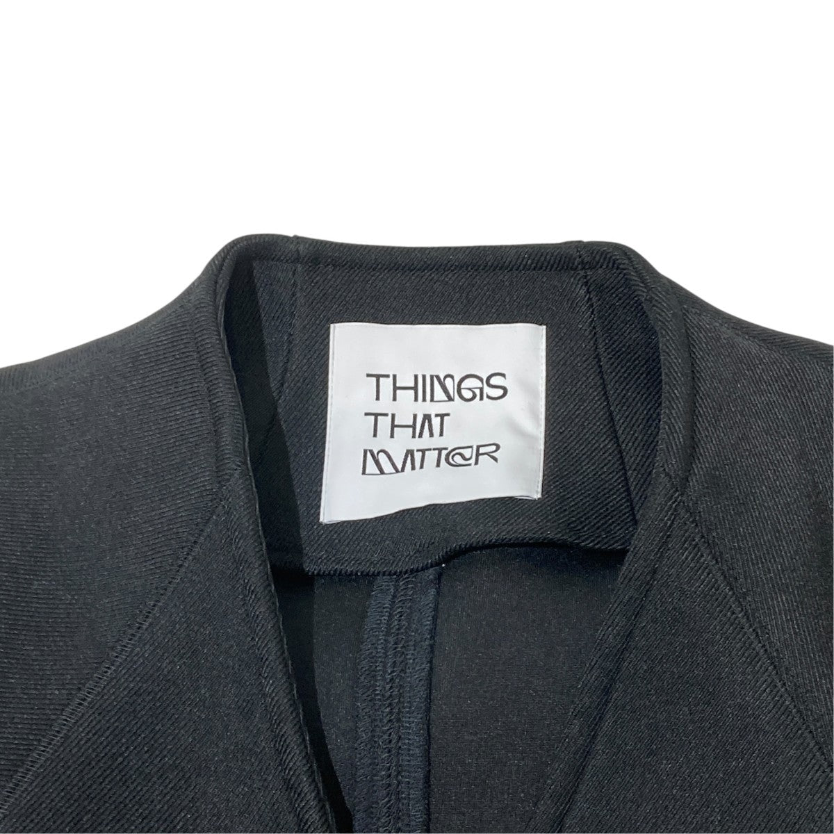 THINGS THAT MATTER DOUBLE KNIT V-NECK JACKETジャケット0585TM0487P 古着・中古-4枚目のアイテム画像