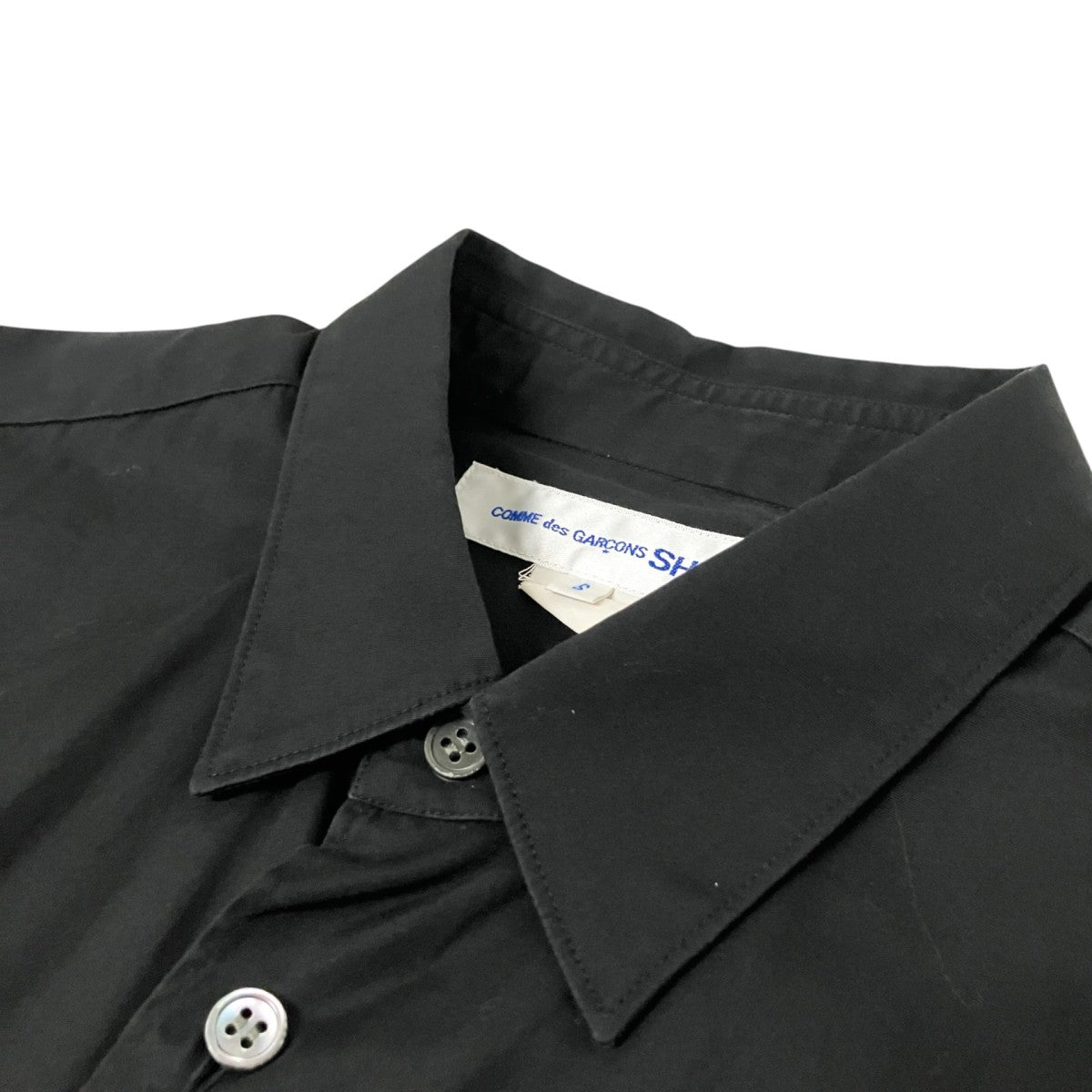 COMME des GARCONS SHIRT FOREVER WIDE CLASSICコットンポプリンレギュラーカラーシャツFZ B011 古着・中古-3枚目のアイテム画像