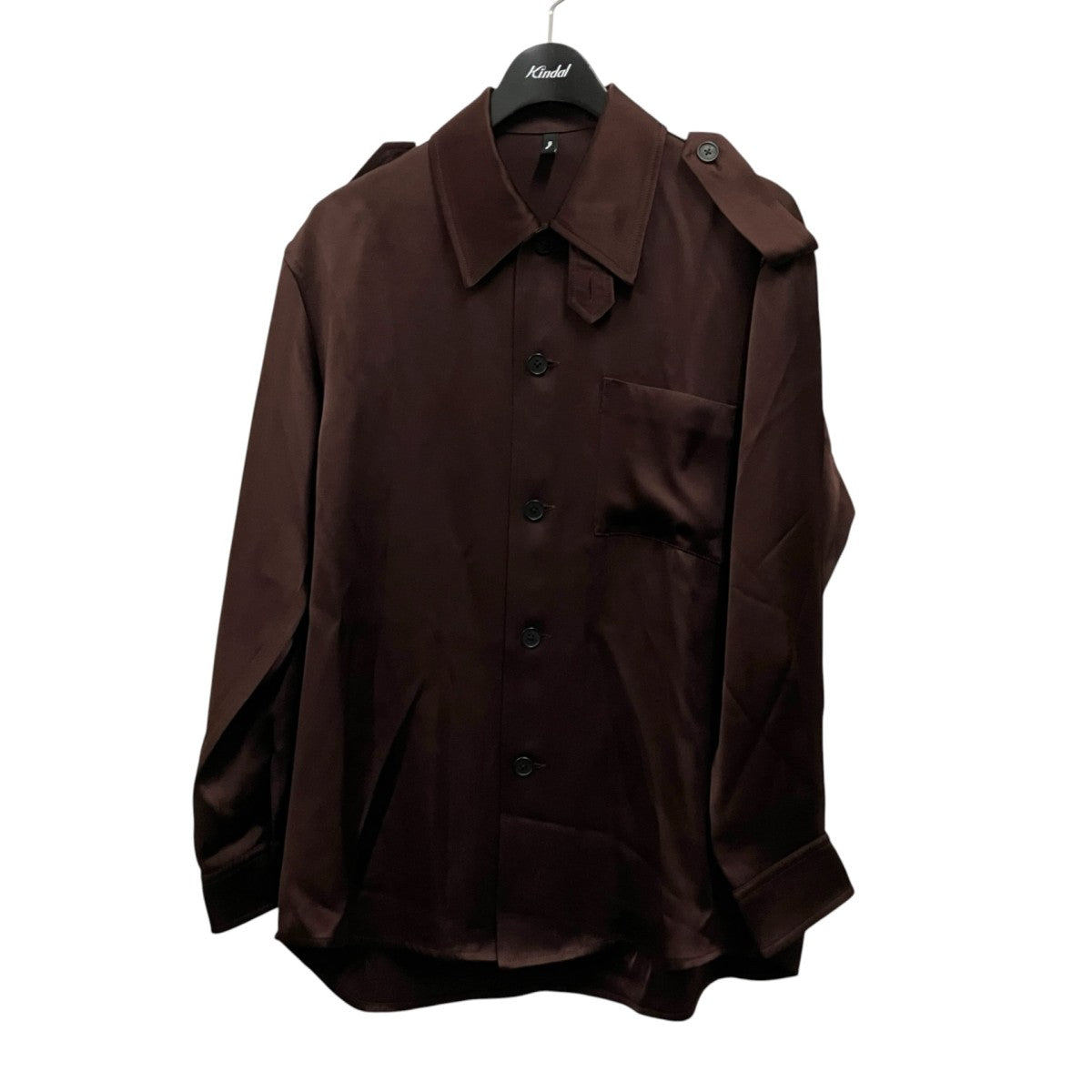08sircus Viscose satin military shirt長袖シャツS25AW SH05 古着・中古-1枚目のアイテム画像