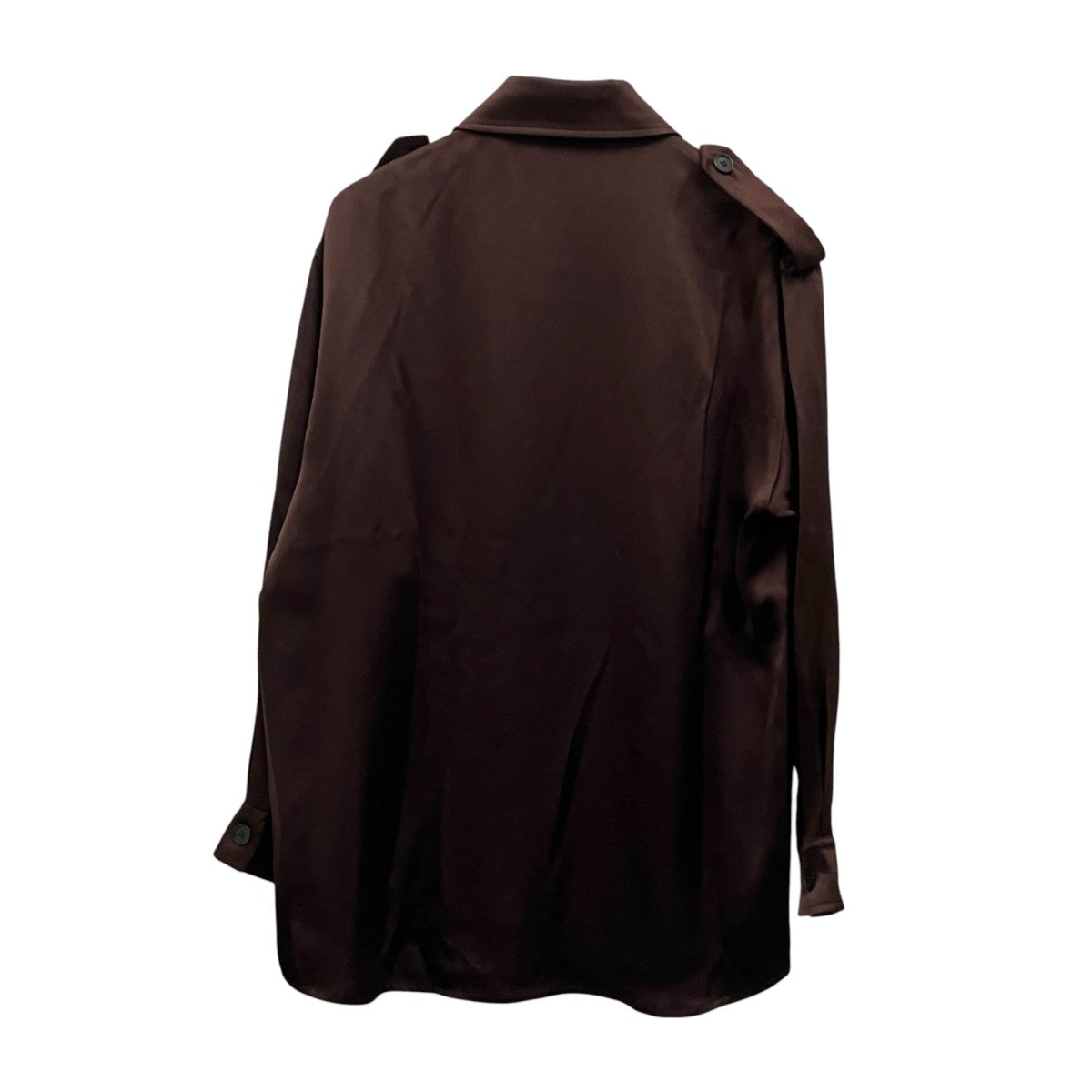 08sircus Viscose satin military shirt長袖シャツS25AW SH05 古着・中古-2枚目のアイテム画像