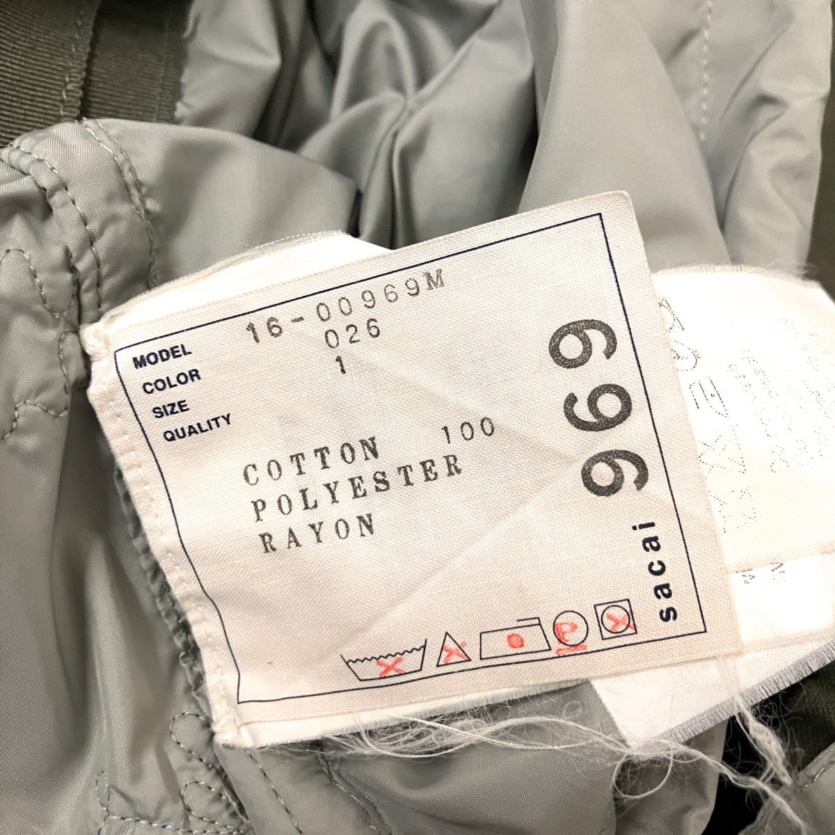 sacai シャツジャケット16 00969M 古着・中古-5枚目のアイテム画像