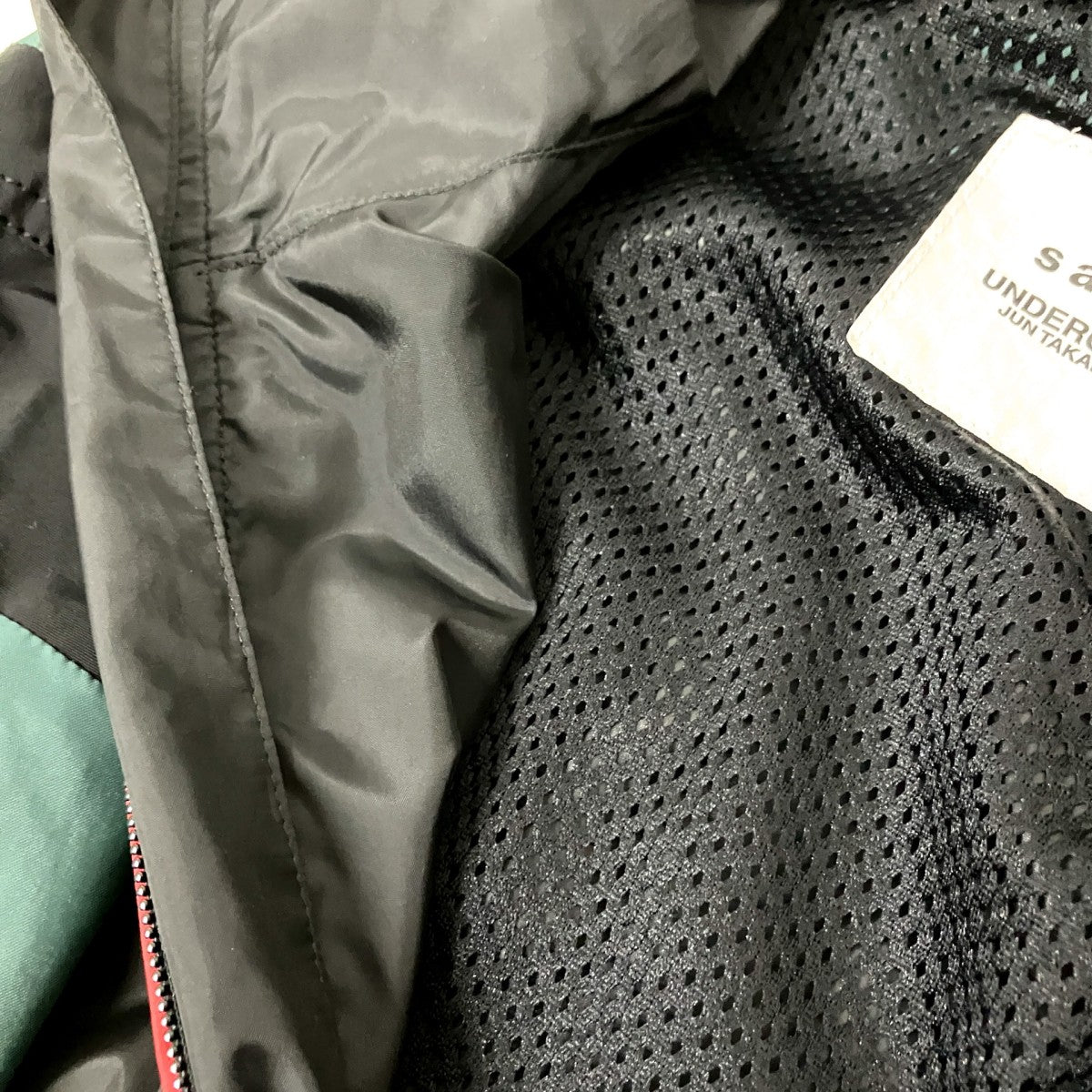 sacai×UNDERCOVER Nylon Twill Blousonジップアップブルゾンパーカー21 0387S 古着・中古-4枚目のアイテム画像
