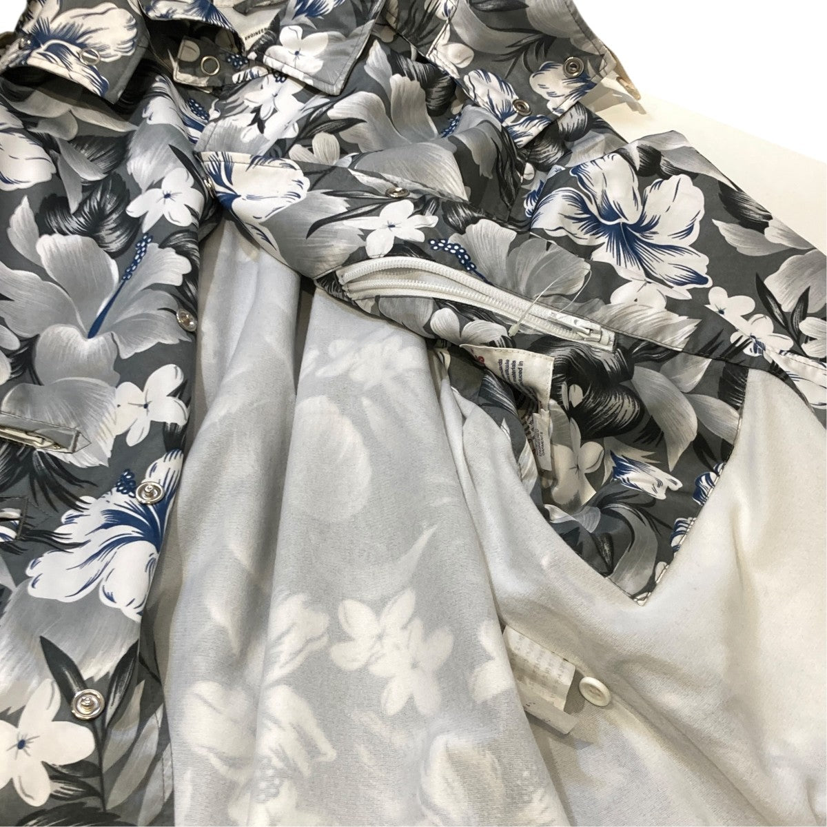 Engineered Garments ボタニカル柄フーデッドジャケット 古着・中古-8枚目のアイテム画像