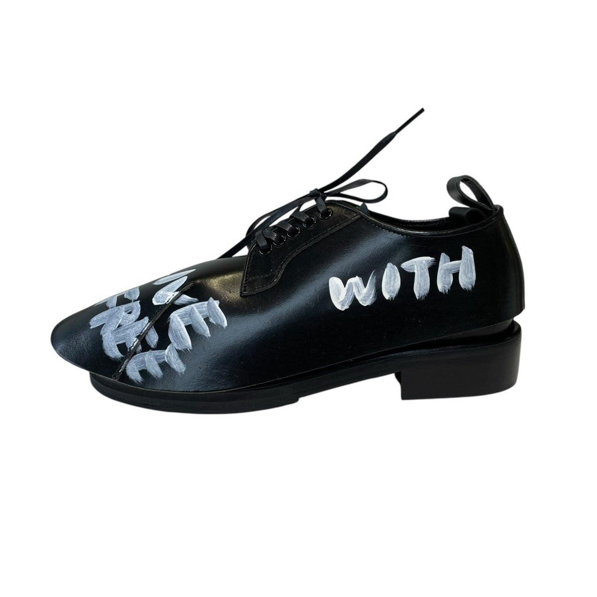 COMME des GARCONS HOMME PLUS×KIDS LOVE GAITE 26AWメッセージ加工レザーシューズPR-K102 古着・中古-2枚目のアイテム画像