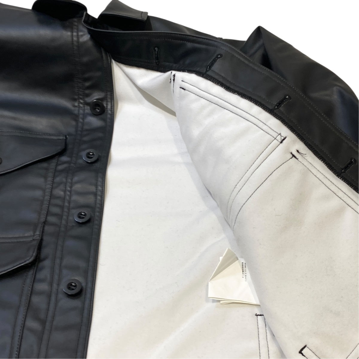 25AW×FILSON 合成皮革×ウールモッサーチェックジャケットジャケットWP-J020