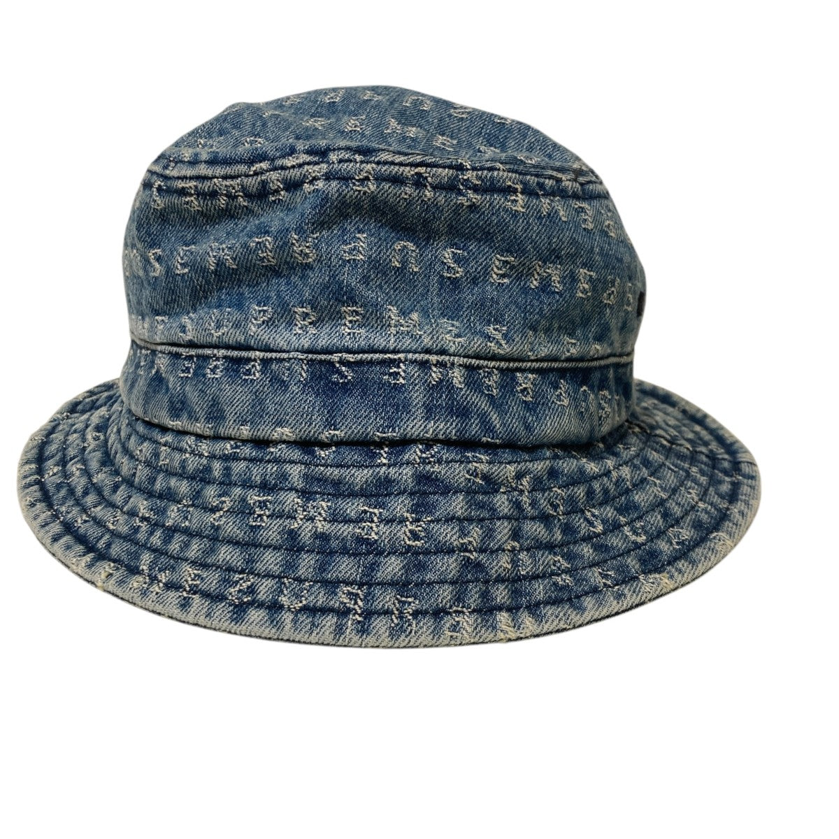 Supreme Jacquard Logos Denim Crusherハット 古着・中古-1枚目のアイテム画像