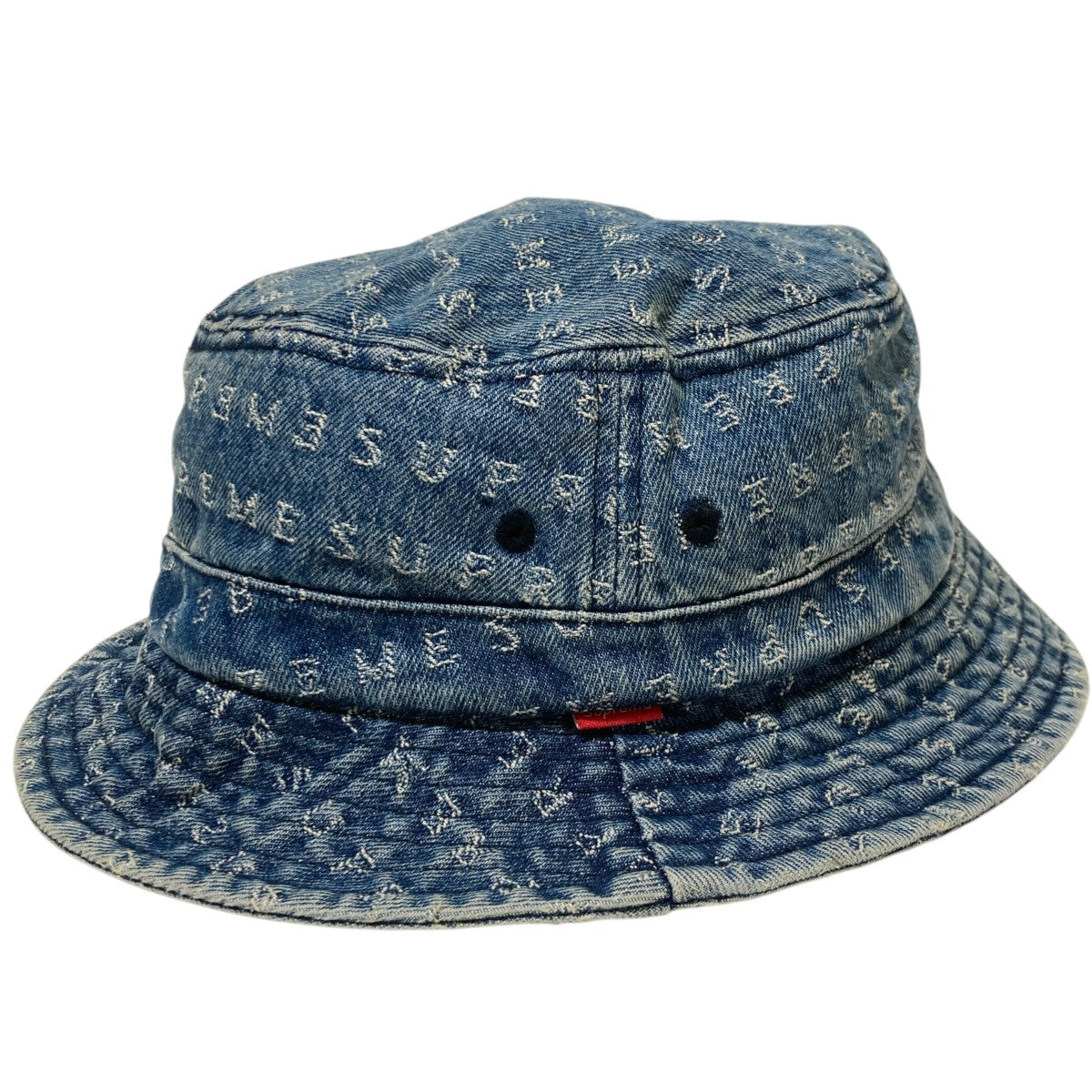 Supreme Jacquard Logos Denim Crusherハット 古着・中古-3枚目のアイテム画像