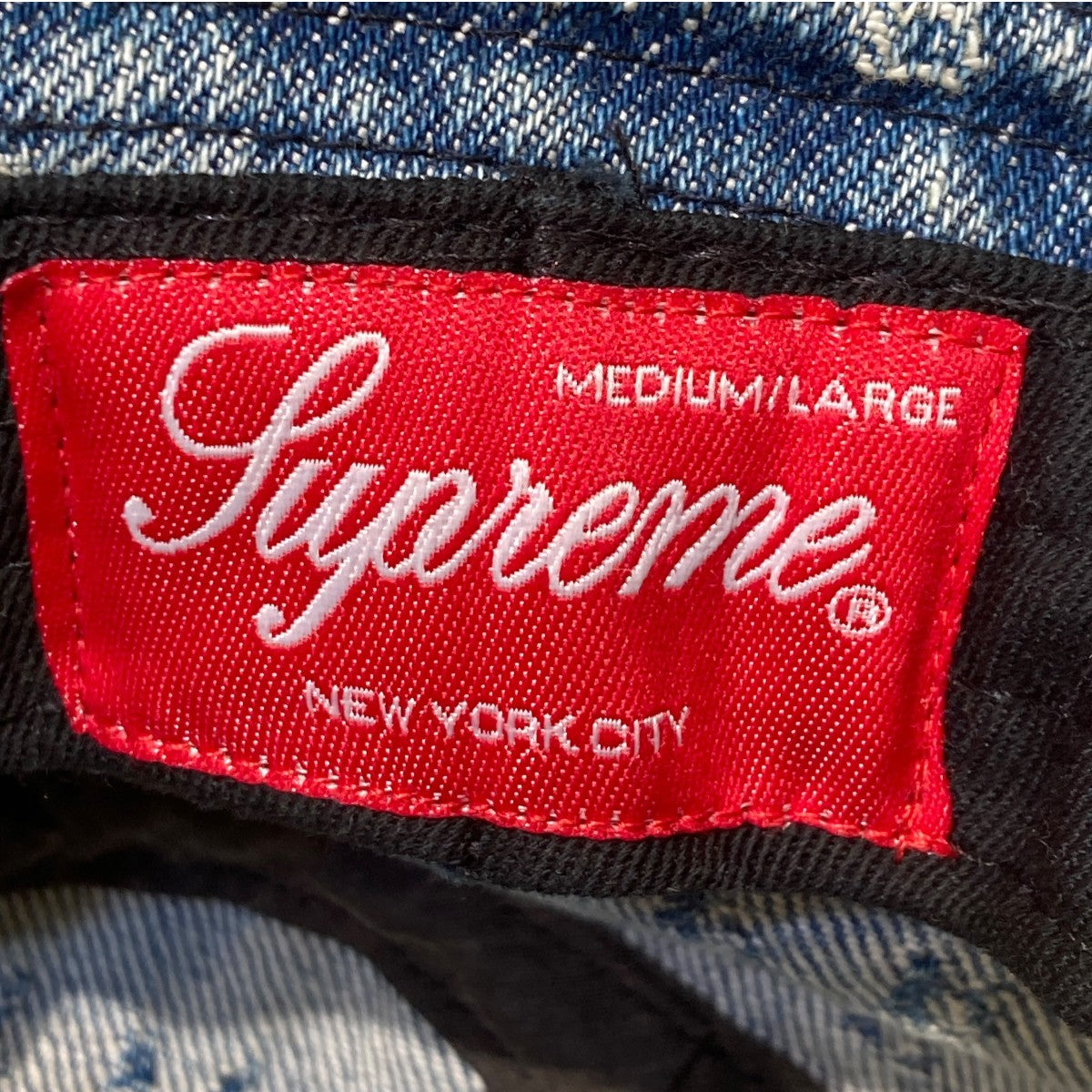 Supreme Jacquard Logos Denim Crusherハット 古着・中古-5枚目のアイテム画像