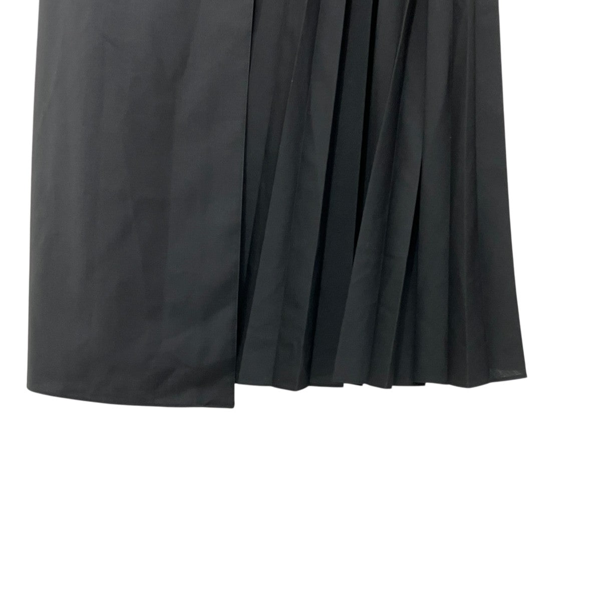 tibi Tropical Wool Pleated Leather Belt Maxi SkirtプリーツスカートW123TW5290 古着・中古-4枚目のアイテム画像
