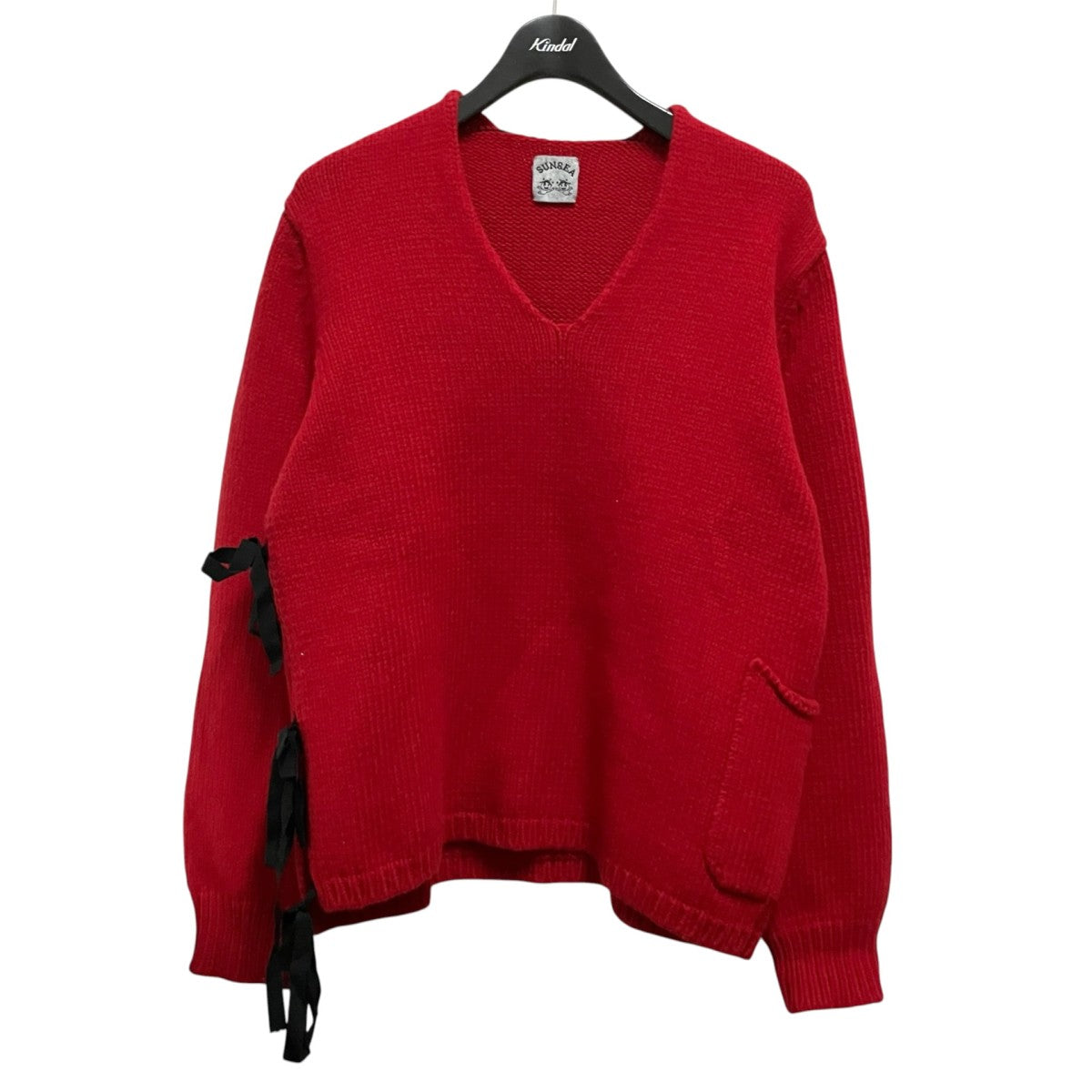 SUNSEA 17AWV-NECK SWEATERVネックニット17A52 古着・中古-1枚目のアイテム画像