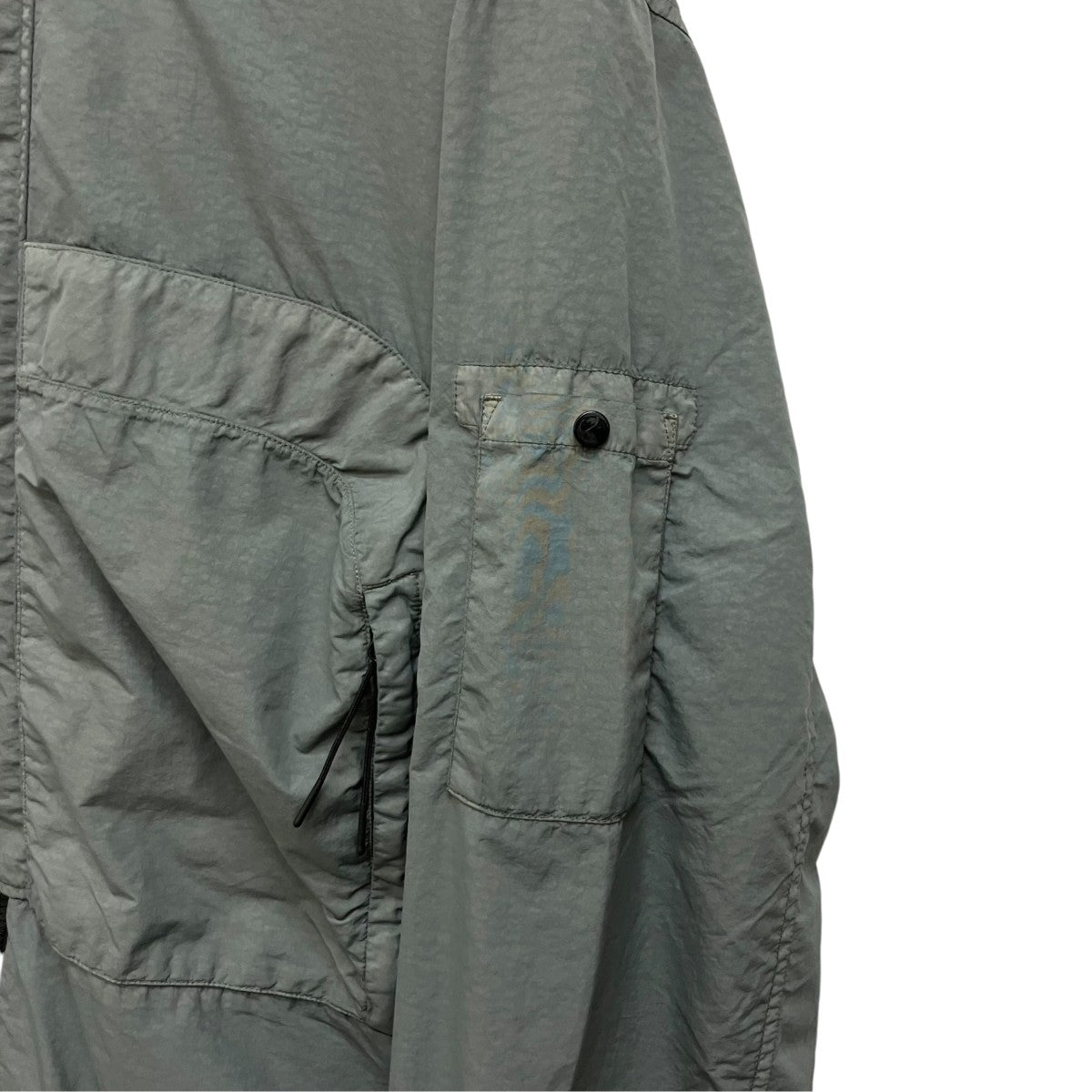 C．P COMPANY FLATT NYLON OVERSHIRT GOGGLE JACKET 19CMOS310J-005991G 古着・中古-4枚目のアイテム画像