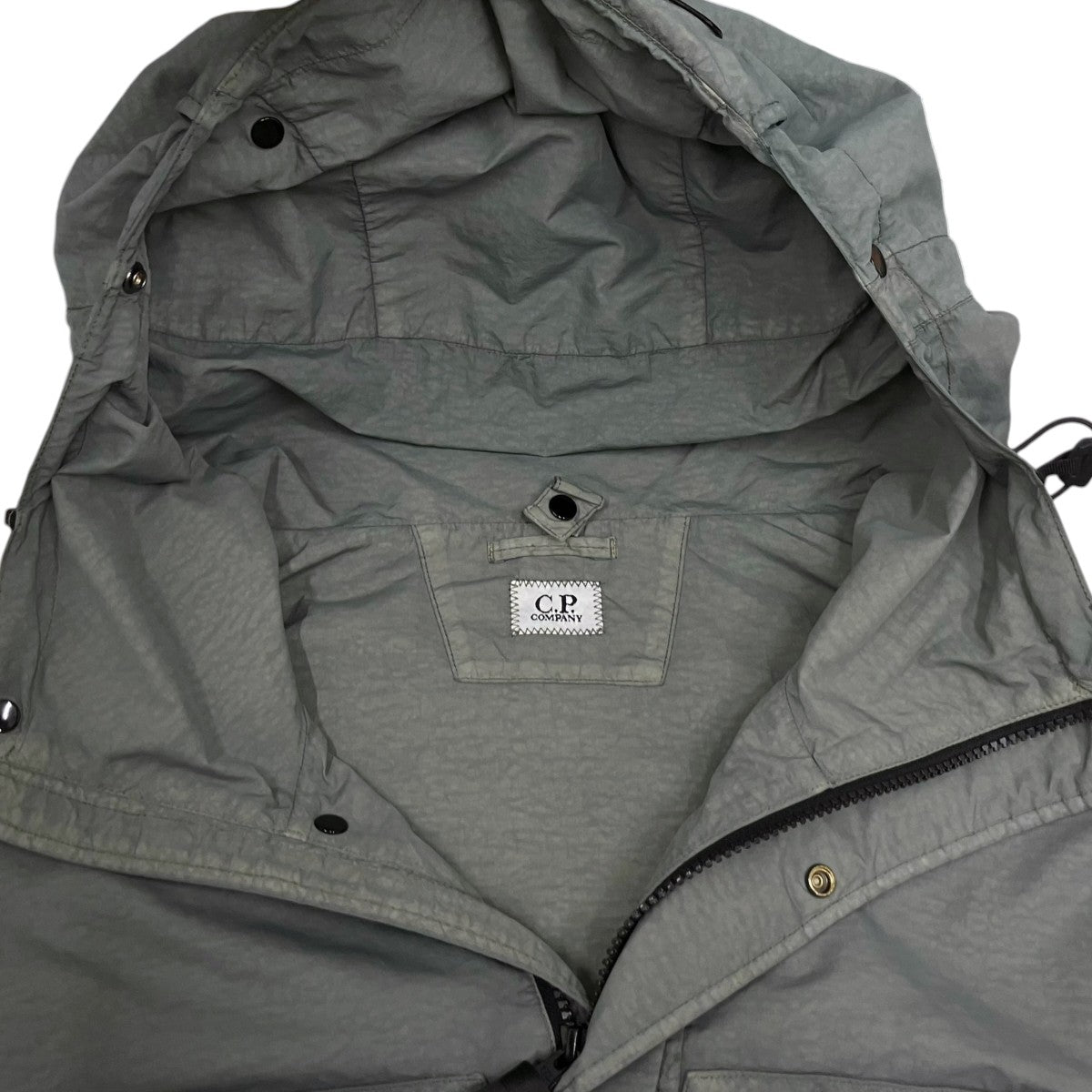 C．P COMPANY FLATT NYLON OVERSHIRT GOGGLE JACKET 19CMOS310J-005991G 古着・中古-7枚目のアイテム画像