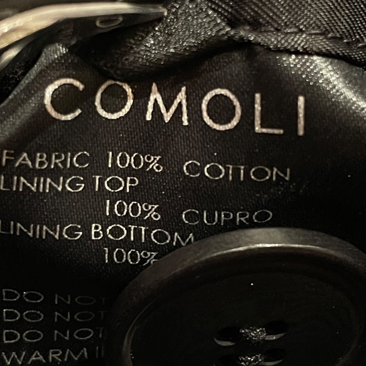 COMOLI 25AWモールスキン ミリタリーコートC03-04012 古着・中古-7枚目のアイテム画像