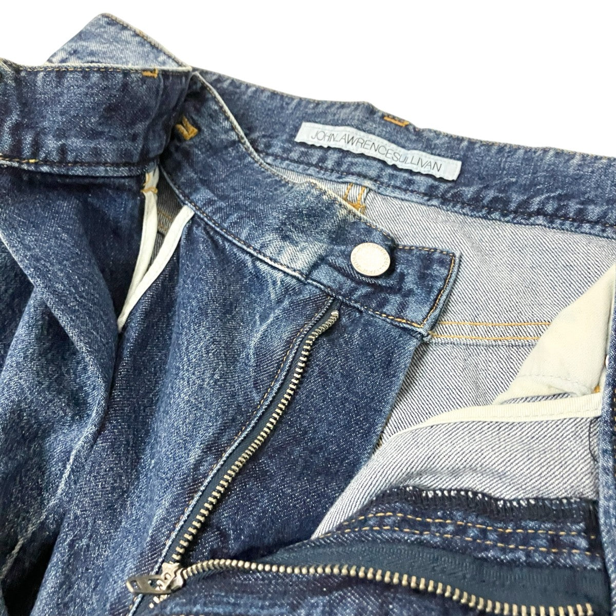 JOHN LAWRENCE SULLIVAN WASHED DENIM SUPER WIDE PANTSデニムパンツJLS 02 23 古着・中古-4枚目のアイテム画像