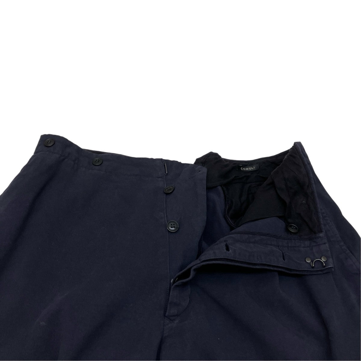 COMOLI 製品染 バックストラップパンツパンツS03-03001 古着・中古-3枚目のアイテム画像