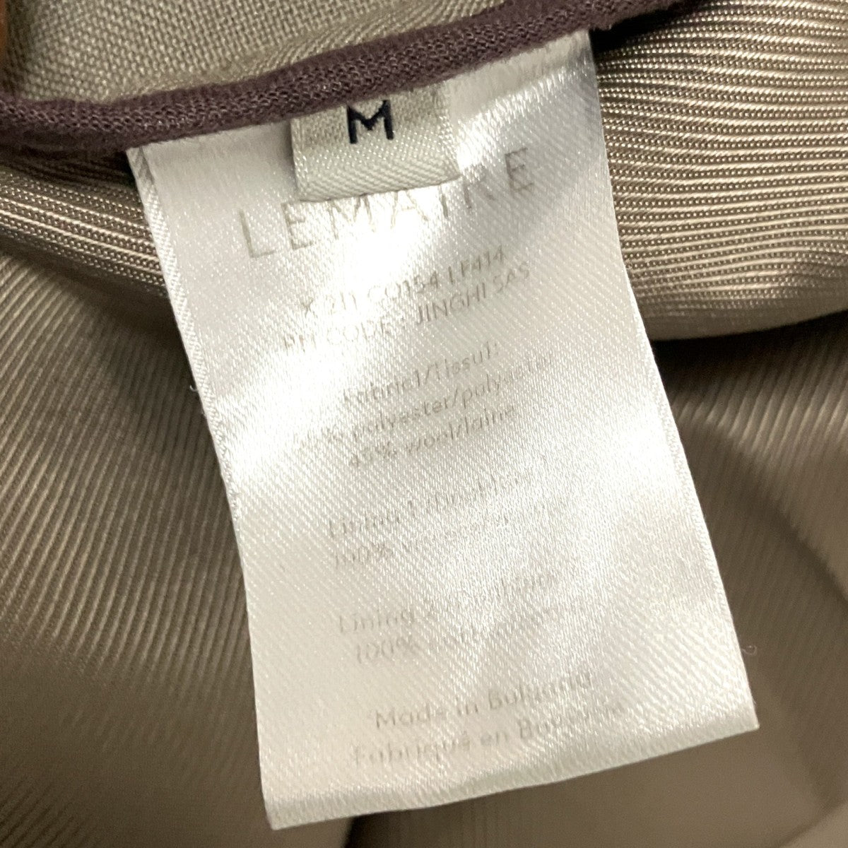 LEMAIRE 21SSLIGHT SUIT COATロングコートX 211 CO154 LF414 古着・中古-4枚目のアイテム画像