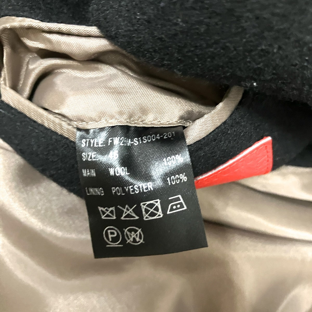 SATORU SASAKI ウールコートFW25M S1S004 201 古着・中古-4枚目のアイテム画像