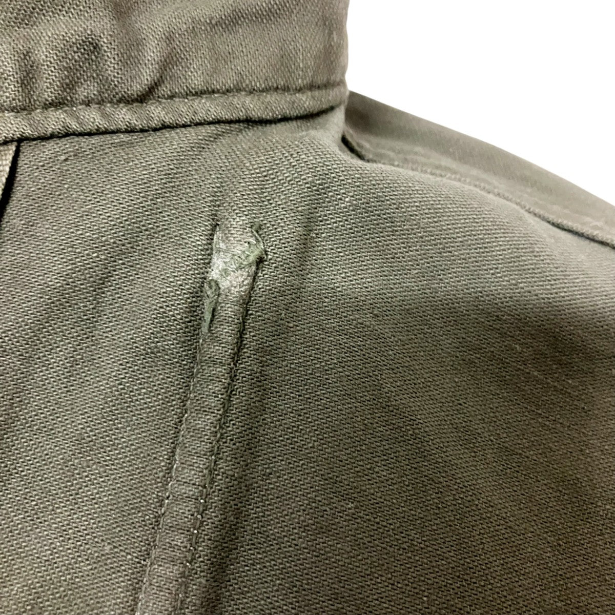US ARMY 70s LINER SHIRT CHEMICAL PROTECTIVE COTTON SATEENミリタリーシャツOG 107 古着・中古-5枚目のアイテム画像