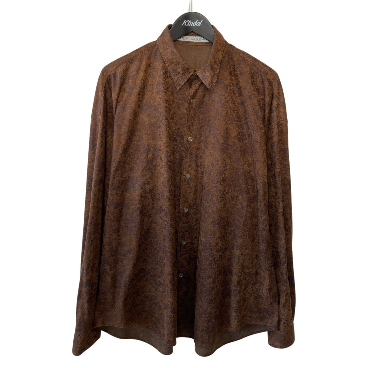 CRACKED COATING OVERSIZED SHIRT長袖シャツ3A008-0220-04