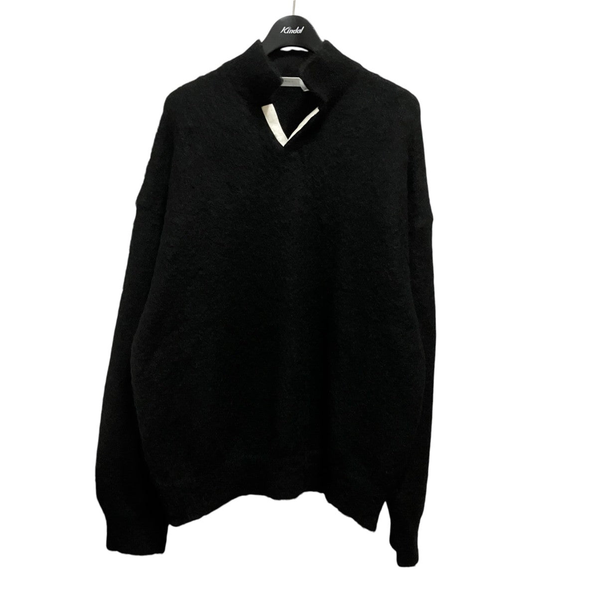 Name． MOHAIR SKIPPER PULL OVERカシミヤ・モヘヤ混ニットNMKN 002 古着・中古-1枚目のアイテム画像