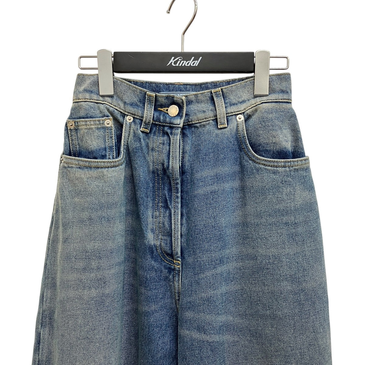 PRADA トライアングルロゴデニムパンツGFP473 S212 1ZAB 古着・中古-3枚目のアイテム画像