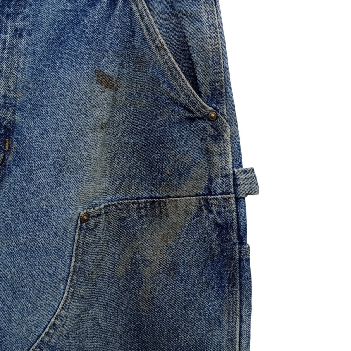 CarHartt LOOSE ORIGINAL FIT DENIM PAINTER PANTS DOUBLE KNEEペインターパンツB73DST 古着・中古-6枚目のアイテム画像