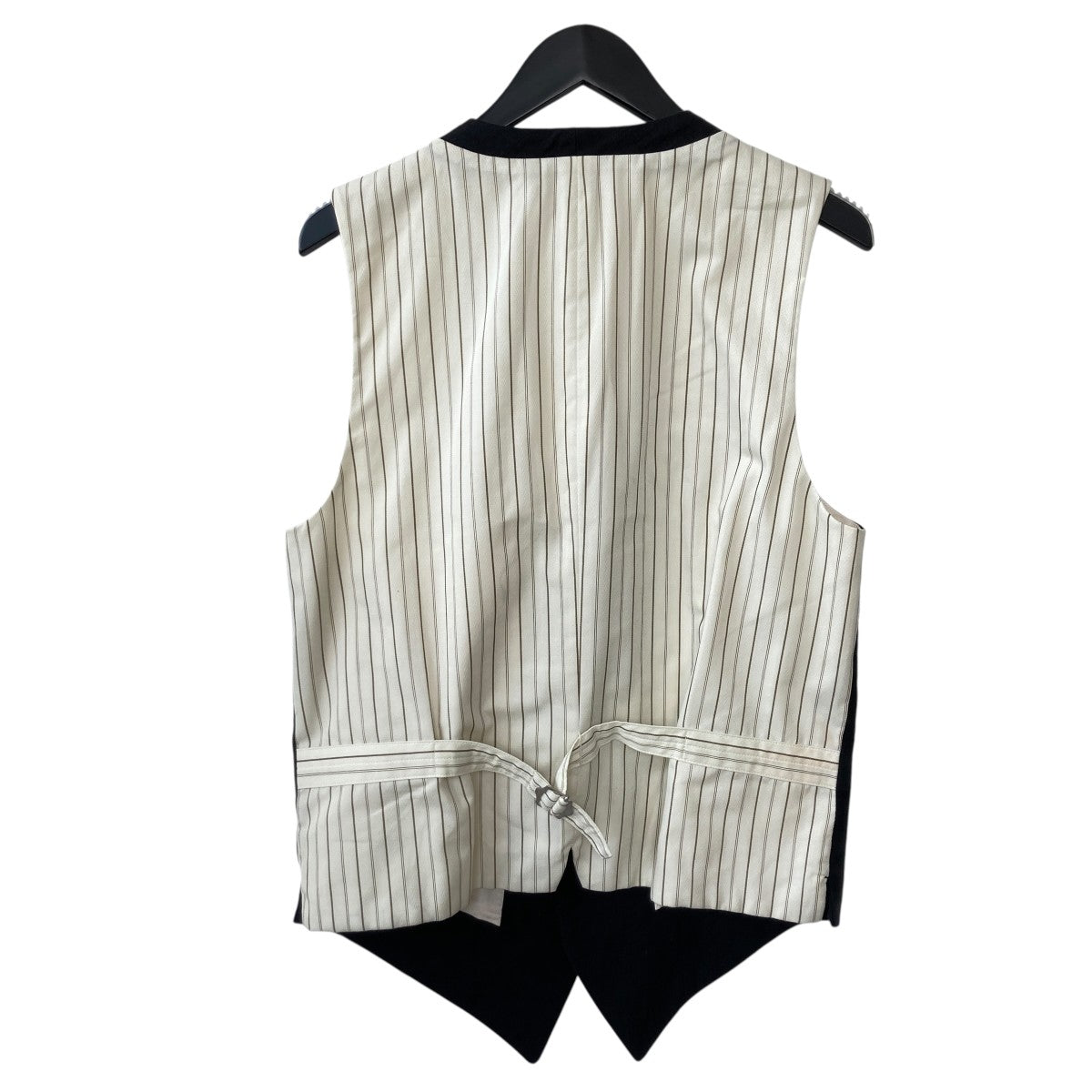 s’yte LINEN COTTON HERRINGBONE ZIGZAG CUT-OUT VESTベストUT-V06-300 古着・中古-2枚目のアイテム画像