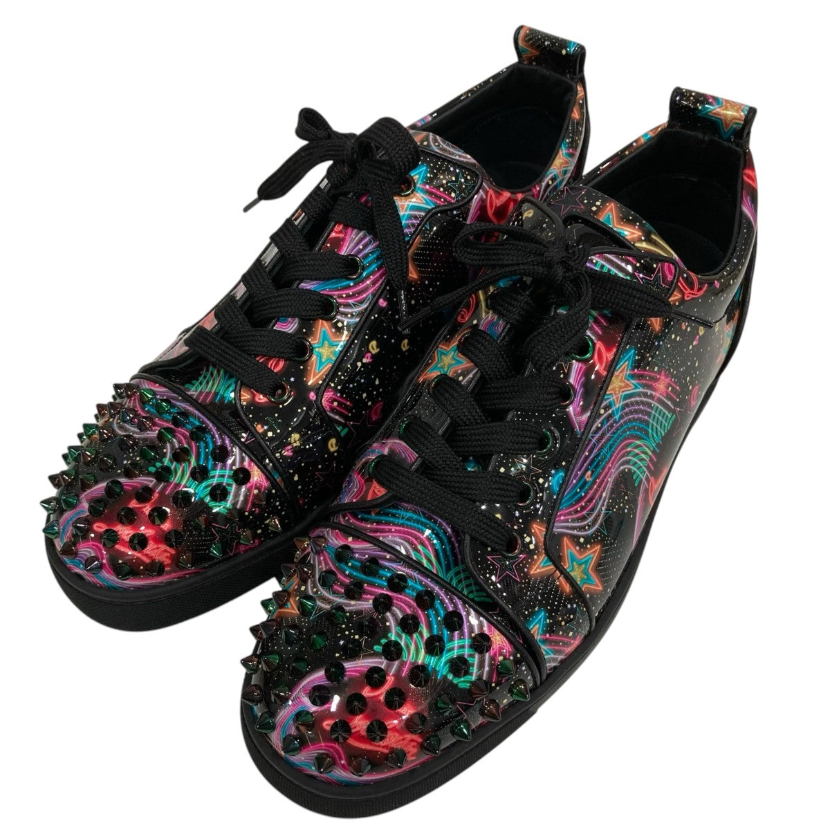 Christian Louboutin Christian Louboutin Lou Spikes Orlato Starlightスタッズスニーカー 古着・中古-1枚目のアイテム画像