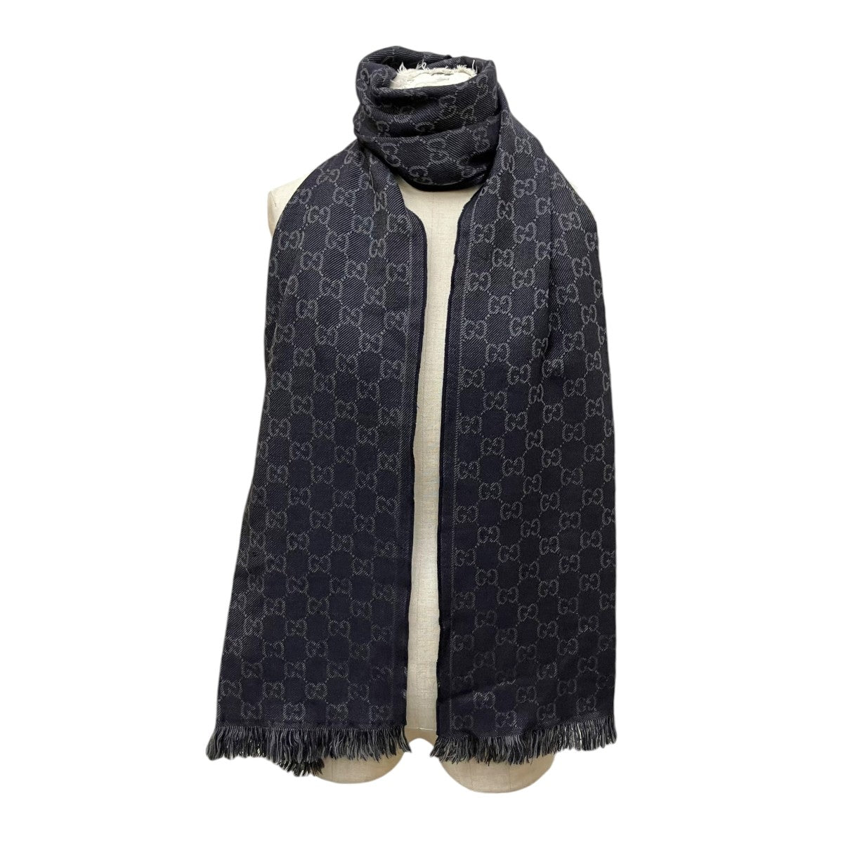 GUCCI GGパターンマフラー 古着・中古-2枚目のアイテム画像