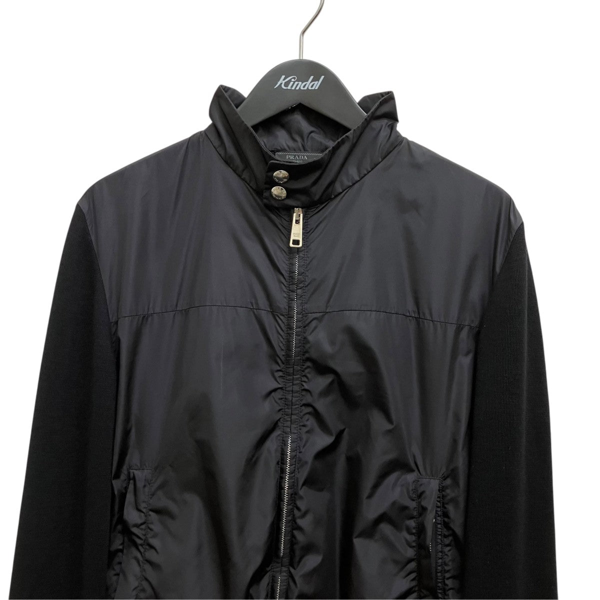 PRADA ニット切替ナイロンジャケットSMC620 R161 U98 古着・中古-3枚目のアイテム画像